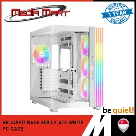 BE QUIET! BASE 600 LX ATX | M-ATX | WHITE | BLACK PC CASING