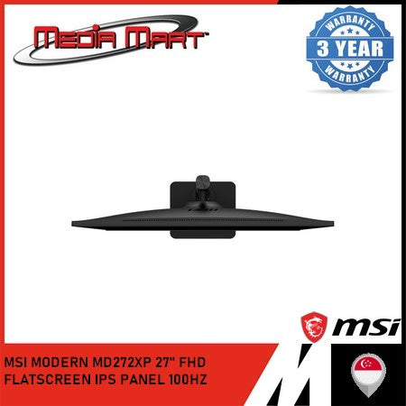 MSI MODERN MD272XP | 27" FHD / MONITOR 100HZ REFRESH RATE / IPS PANEL / FLATSCREEN / HDMI 1.4B / DP 1.2A