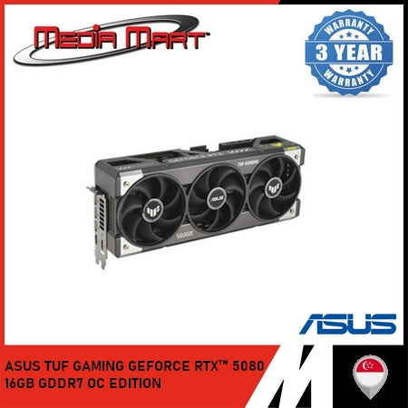 ASUS TUF GAMING GEFORCE RTX 5080 16GB GDDR7 OC EDITION GRAPHIC CARD