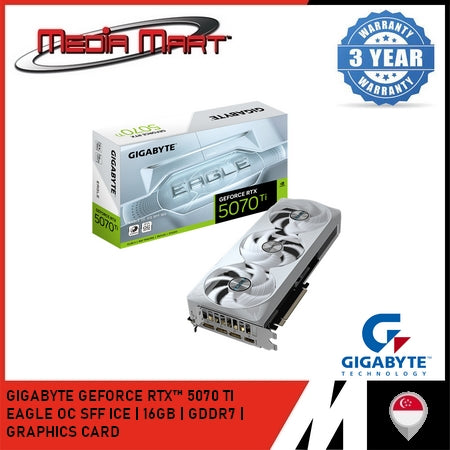 GIGABYTE GEFORCE RTX™ 5070 TI EAGLE | ICE |  OC SFF 16G GRAPHICS CARD
