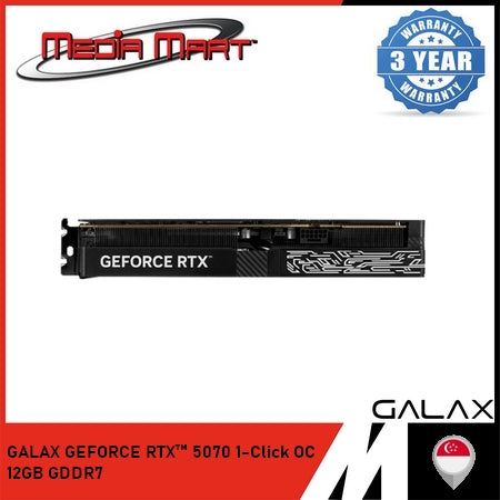 GALAX NVIDIA GEFORCE RTX™ 5070 1-CLICK OC 12GB GDDR7 192-BIT DP2.1B*/HDMI2.1B/DLSS 4