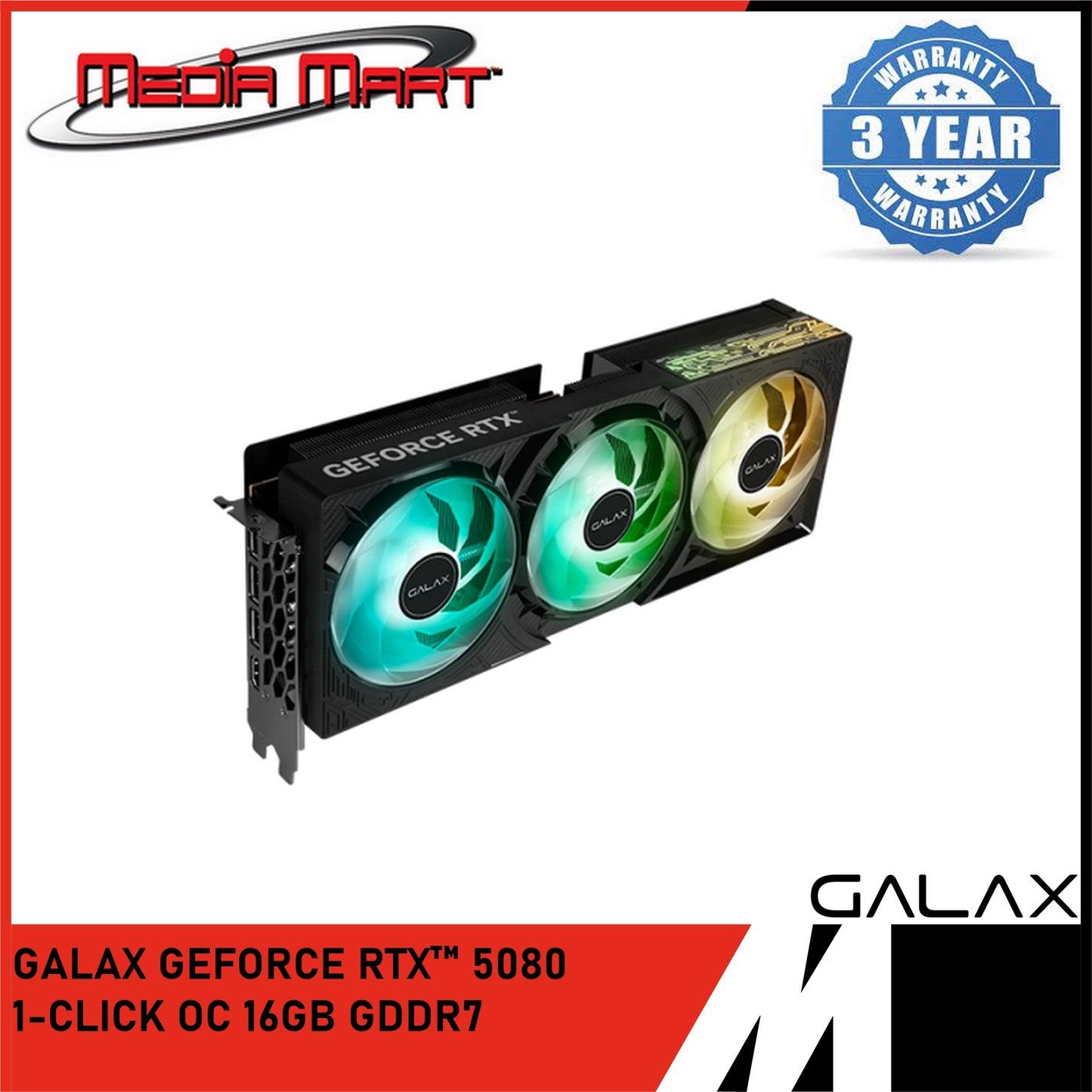 GALAX RTX 5080 1-CLICK OC 16GB GDDR7 GRAPHIC CARD