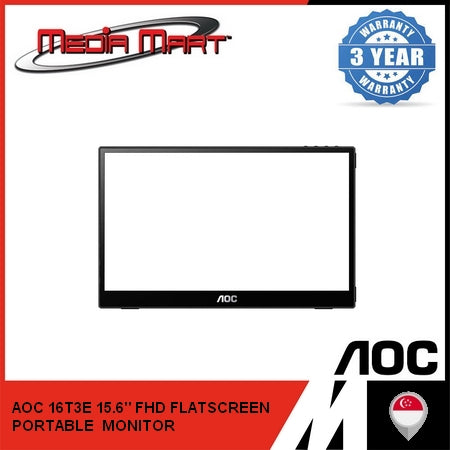 AOC 16T3E 15.6" FHD FLATSCREEN PORTABLE MONITOR