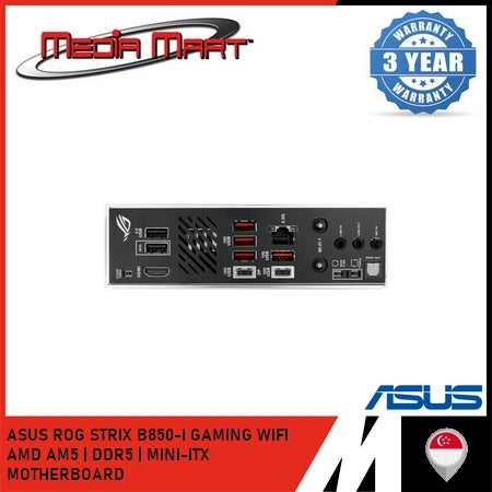 ASUS ROG STRIX B850-I GAMING WIFI AMD AM5 | DDR5 | ATX MOTHERBOARD