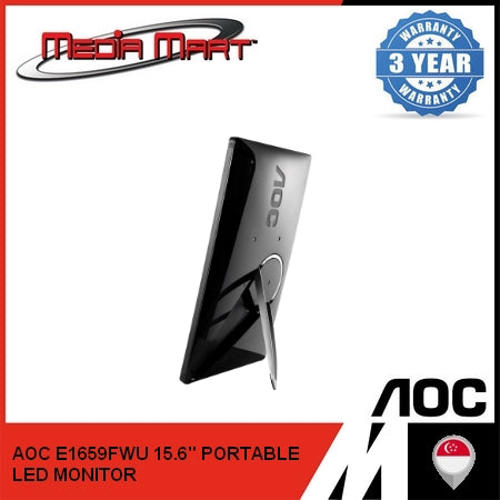 AOC E1659FWU 15.6" PORTABLE LED MONITOR 60HZ REFRESH RATE