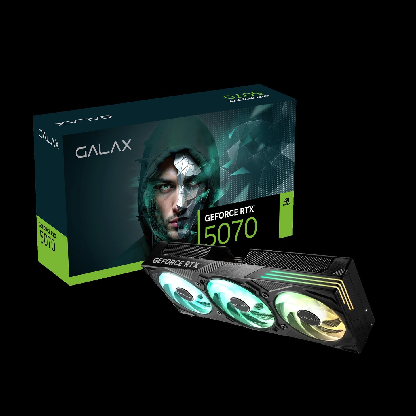 GALAX RTX 5070 EX GAMER 1-CLICK OC 12GB GDDR7 GRAPHICS CARD (BLACK/WHITE)