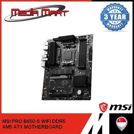MSI PRO B650-S WIFI DDR5 AMD AM5 ATX MOTHERBOARD