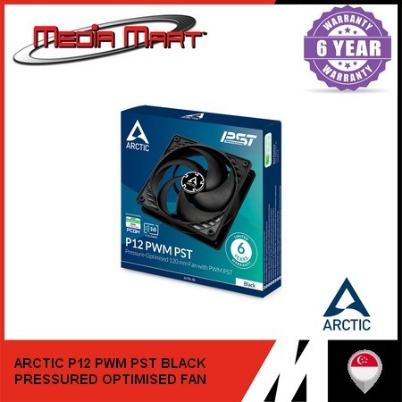 ARCTIC P14 P12 F14 P8 - MAX / PST PWM / SLIM /ARGB | BLACK/WHITE PRESSURE OPTIMISED AIRFLOW CASE FAN