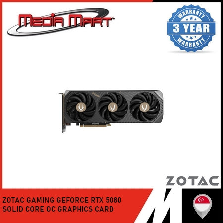 ZOTAC GAMING RTX 5080 SOLID CORE OC 16GB GRAPHIC CARD