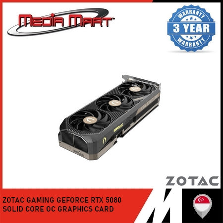 ZOTAC GAMING RTX 5080 SOLID CORE OC 16GB GRAPHIC CARD