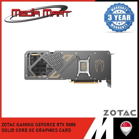 ZOTAC GAMING RTX 5080 SOLID CORE OC 16GB GRAPHIC CARD