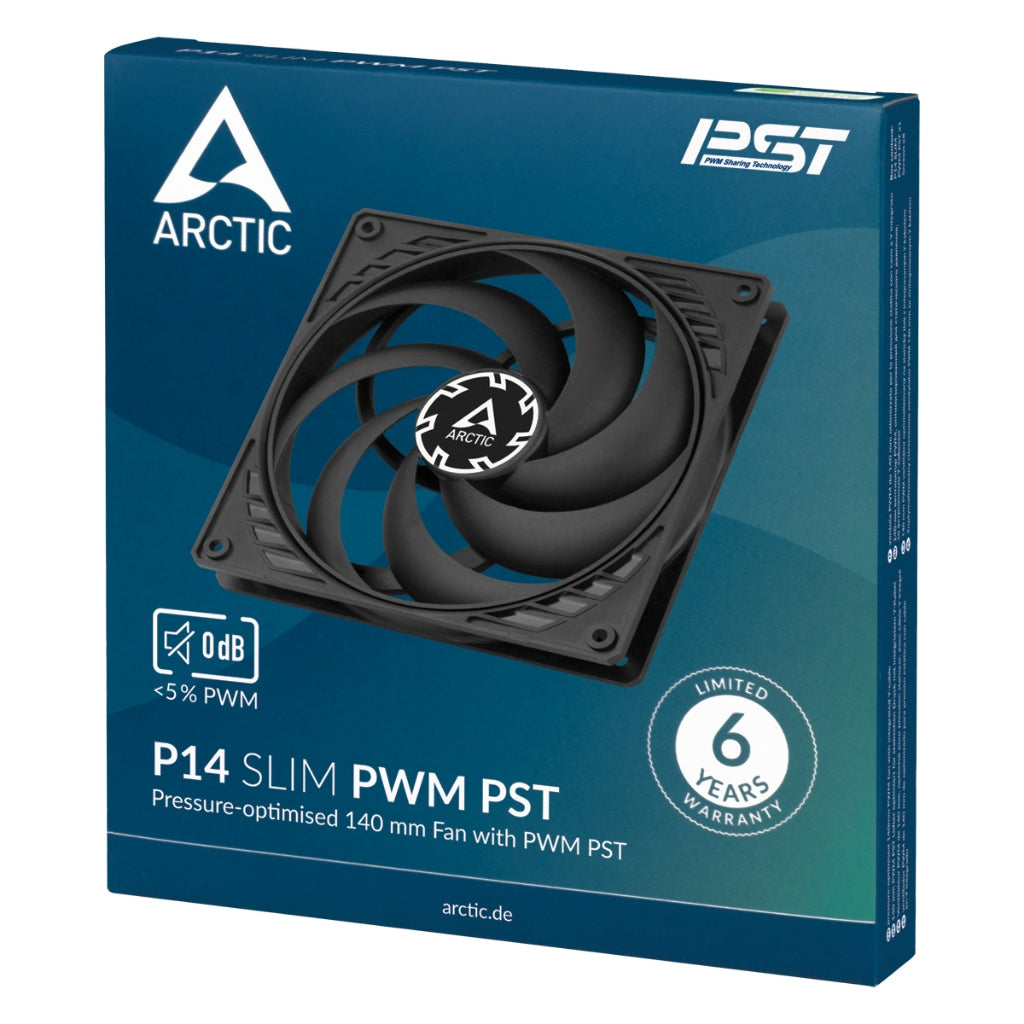 ARCTIC P14 P12 F14 P8 - MAX / PST PWM / SLIM /ARGB | BLACK/WHITE PRESSURE OPTIMISED AIRFLOW CASE FAN