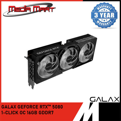 GALAX RTX 5080 1-CLICK OC 16GB GDDR7 GRAPHIC CARD