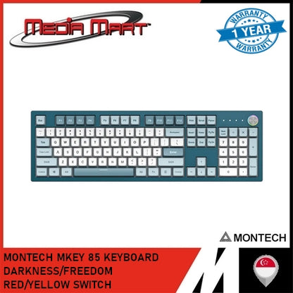 MONTECH MKEY 85 KEYBOARD DARKNESS/FREEDOM RED/YELLOW SWITCH