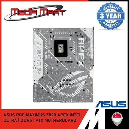 ASUS ROG MAXIMUS Z890 APEX (WHITE) | INTEL LGA 1851 | DDR5 | ATX MOTHERBOARD