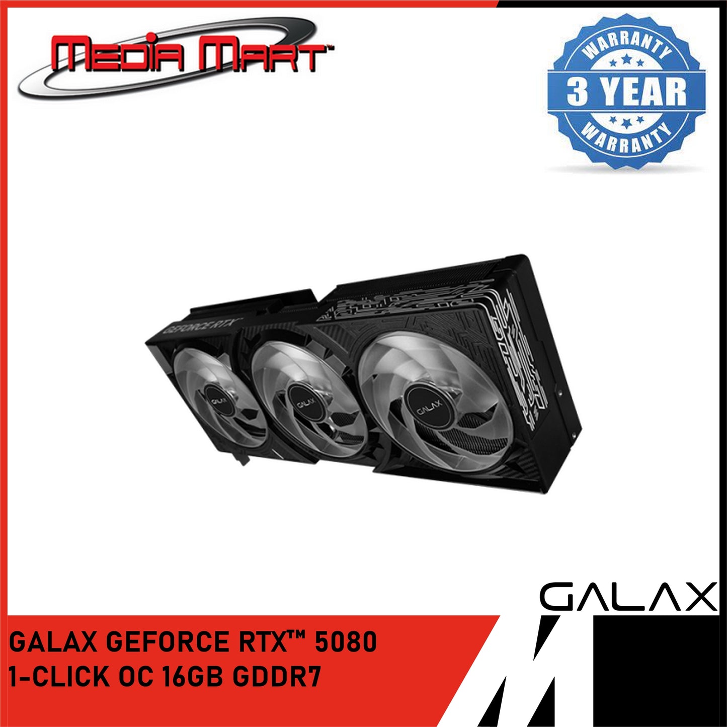 GALAX RTX 5080 1-CLICK OC 16GB GDDR7 GRAPHIC CARD