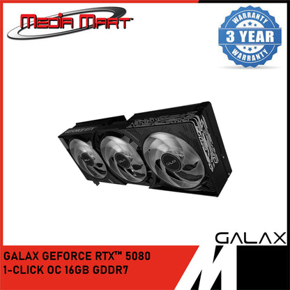 GALAX RTX 5080 1-CLICK OC 16GB GDDR7 GRAPHIC CARD