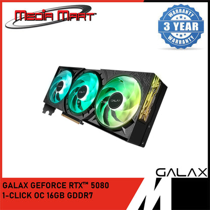 GALAX RTX 5080 1-CLICK OC 16GB GDDR7 GRAPHIC CARD