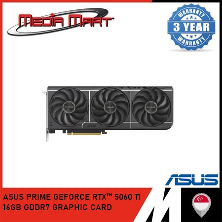 ASUS PRIME GEFORCE RTX 5060Ti 16GB GDDR7 GRAPHIC CARD