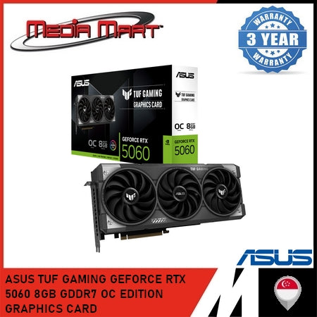 ASUS TUF GAMING GEFORCE RTX 5060 8GB GDDR7 OC EDITION GRAPHICS CARD