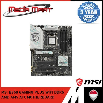 MSI B850 GAMING PLUS WIFI DDR5 AMD AM5 ATX MOTHHERBOARD