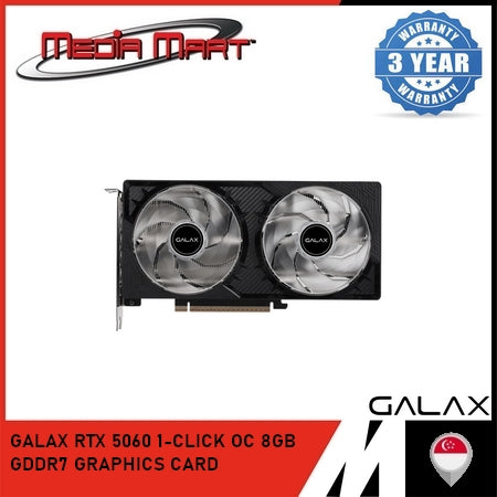 GALAX RTX 5060 1-CLICK OC 8GB GDDR7 GRAPHICS CARD
