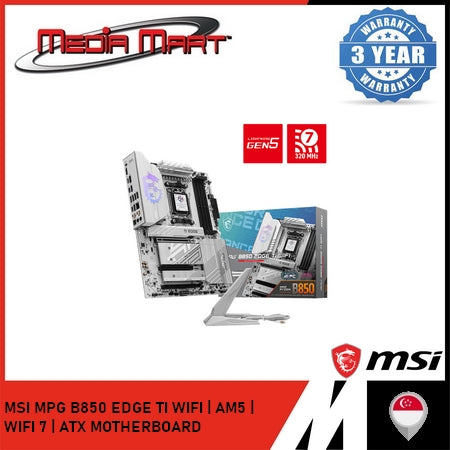 MSI MPG B850 EDGE TI WIFI | AMD AM5 | WIFI 7 | ATX MOTHERBOARD