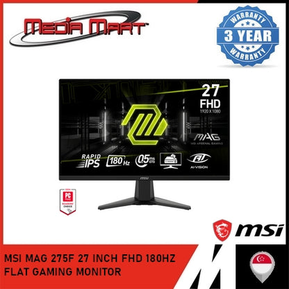 MSI MAG 275F 27 INCH FHD 180HZ FLAT GAMING MONITOR