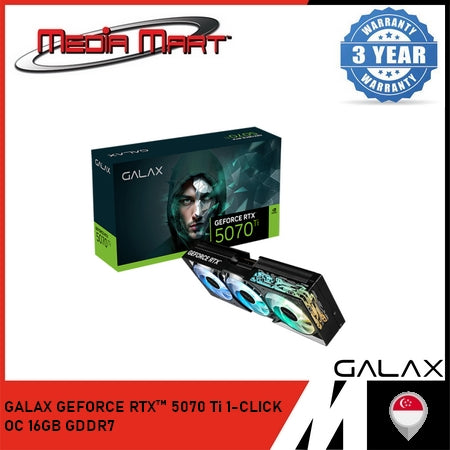 GALAX RTX 5070Ti 1-CLICK OC 16GB GDDR7 GRAPHIC CARD