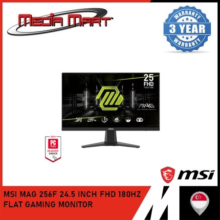 MSI MAG 256F 24.5 INCH FHD 180HZ FLAT GAMING MONITOR