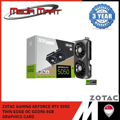ZOTAC GAMING GEFORCE RTX 5050 TWIN EDGE OC GDDR6 8GB GRAPHICS CARD