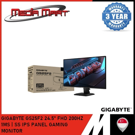 GIGABYTE GS25F2 24.5'' FHD | 200HZ | SS IPS PANEL | 1MS GAMING MONITOR