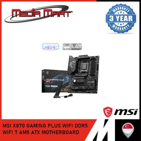 MSI X870 GAMING PLUS WIFI DDR5 WIFI 7 AM5 ATX MOTHERBOARD