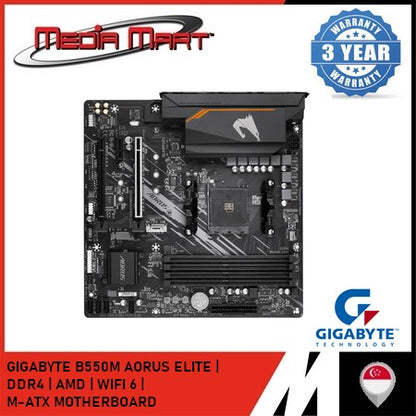 GIGABYTE B550M AORUS ELITE AM4 DDR4 M-ATX MOTHERBOARD