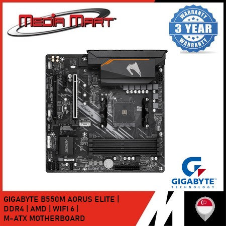 GIGABYTE B550M AORUS ELITE AM4 DDR4 M-ATX MOTHERBOARD