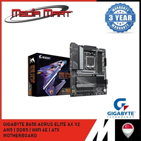 GIGABYTE B650 AORUS ELITE AX V2 AM5 DDR5 ATX MOTHERBOARD