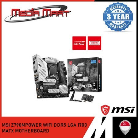 MSI Z790M POWER WIFI DDR5 LGA 1700 M-ATX MOTHERBOARD