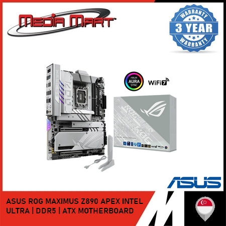 ASUS ROG MAXIMUS Z890 APEX (WHITE) | INTEL LGA 1851 | DDR5 | ATX MOTHERBOARD