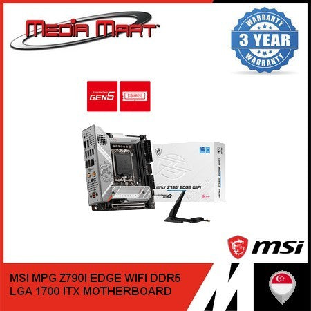 MSI MPG Z790I EDGE WIFI DDR5 ITX MOTHERBOARD