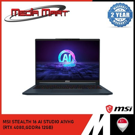 MSI STEALTH 16 AI STUDIO A1VHG (RTX 4080,GDDR6 12GB)