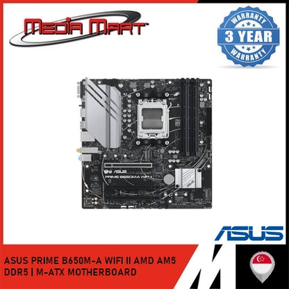 ASUS PRIME B650M-A WIFI II AMD AM5 | DDR5 | M-ATX MOTHERBOARD