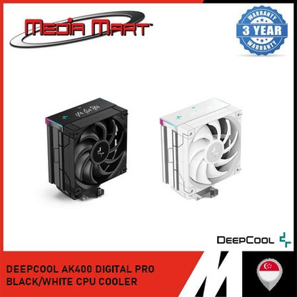 DEEPCOOL AK400 DIGITAL PRO BLACK/WHITE CPU COOLER