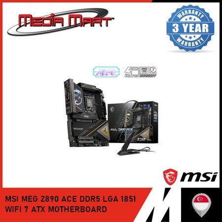 MSI MEG Z890 ACE DDR5 LGA 1851 WIFI 7 ATX MOTHERBOARD