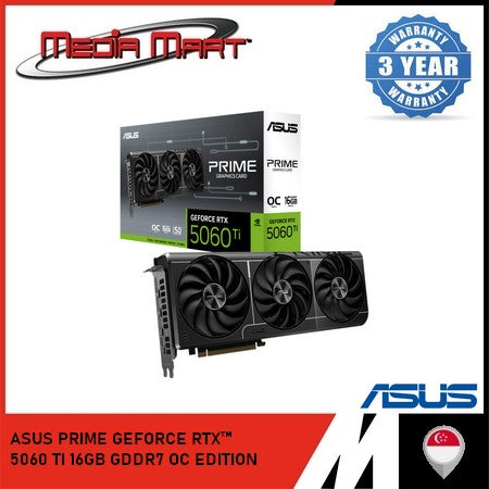 ASUS PRIME GEFORCE RTX 5060Ti 8GB GDDR7 OC EDITION GRAPHIC CARD