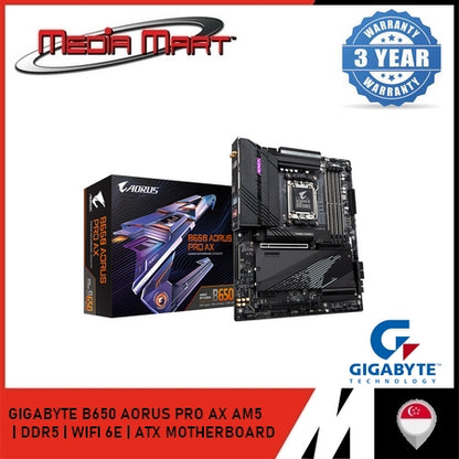 GIGABYTE B650 AORUS PRO AX AM5 DDR5 ATX MOTHERBOARD