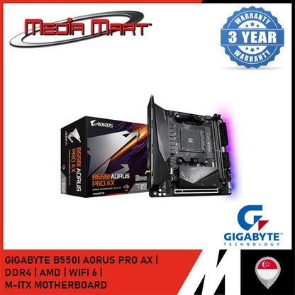 GIGABYTE B550I AORUS PRO AX AM4 DDR4 MINI-ITX MOTHERBOARD