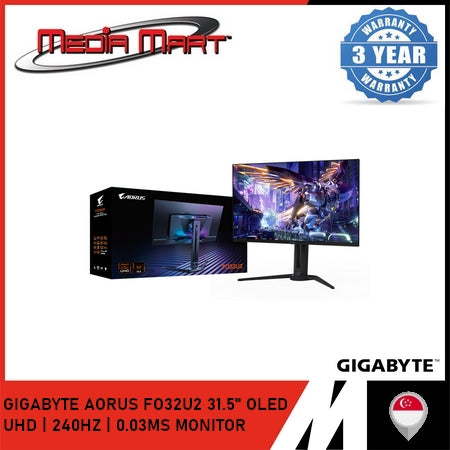 GIGABYTE AORUS FO32U2 31.5'' OLED UHD | 240HZ | 0.03MS MONITOR