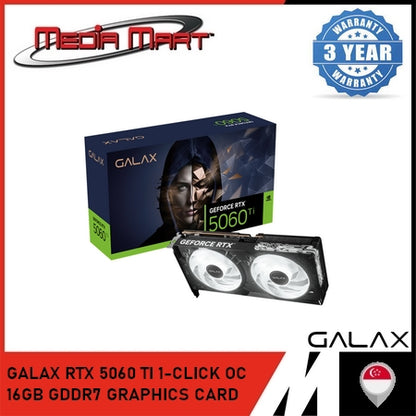 GALAX RTX 5060 TI 1-CLICK OC 16GB GDDR7 GRAPHICS CARD
