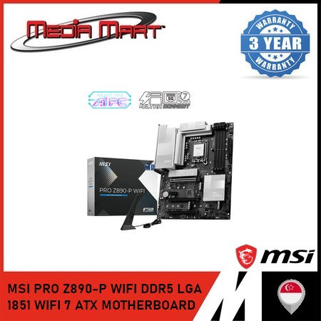 MSI PRO Z890-P WIFI DDR5 LGA 1851 WIFI 7 ATX MOTHERBOARD