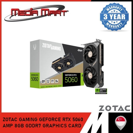 ZOTAC GAMING GEFORCE RTX 5060 AMP 8GB GDDR7 GRAPHICS CARD